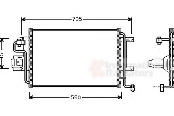 Condensator, climatizare 03005130 VAN WEZEL - Radiator clima Condensator, climatizare 03005130 VAN WEZEL - Radiator clima