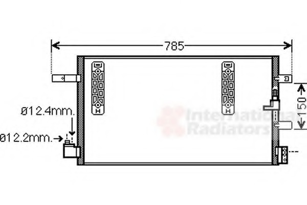 Condensator, climatizare 03005297 VAN WEZEL - Radiator clima Condensator, climatizare 03005297 VAN WEZEL - Radiator clima