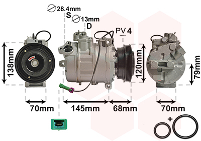 Compresor, climatizare 0300K011 VAN WEZEL - Compresor/piese Compresor, climatizare 0300K011 VAN WEZEL - Compresor/piese