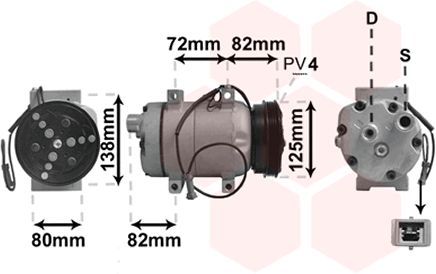 Compresor, climatizare 0300K178 VAN WEZEL - Compresor/piese Compresor, climatizare 0300K178 VAN WEZEL - Compresor/piese
