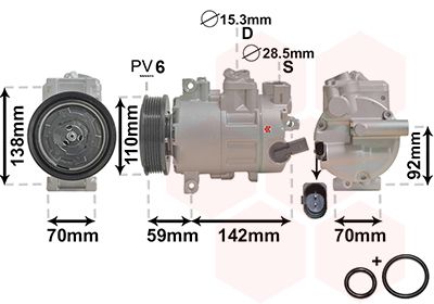 Compresor, climatizare 0300K270 VAN WEZEL - Compresor/piese Compresor, climatizare 0300K270 VAN WEZEL - Compresor/piese