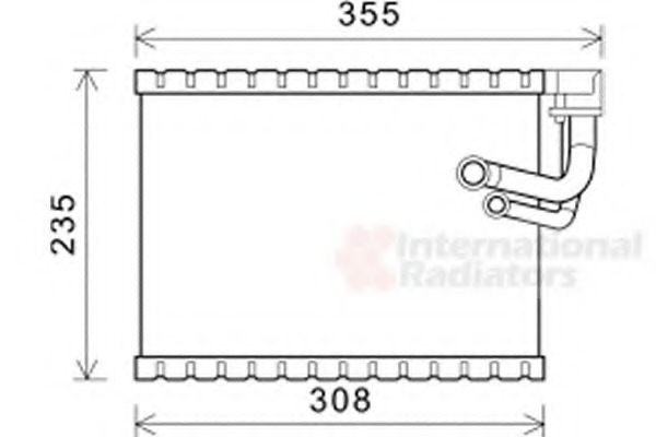 evaporator,aer conditionat 0300V326 VAN WEZEL - Vaporizator evaporator,aer conditionat 0300V326 VAN WEZEL - Vaporizator