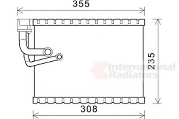 evaporator,aer conditionat 0300V327 VAN WEZEL - Vaporizator evaporator,aer conditionat 0300V327 VAN WEZEL - Vaporizator