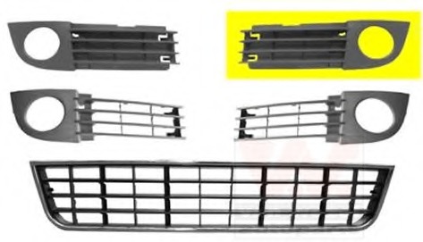 Grila ventilatie, bara protectie 0317591 VAN WEZEL - Partea frontala/grila radiator