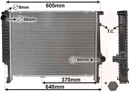Radiator, racire motor 06002167 VAN WEZEL - Radiator apa/piese Radiator, racire motor 06002167 VAN WEZEL - Radiator apa/piese