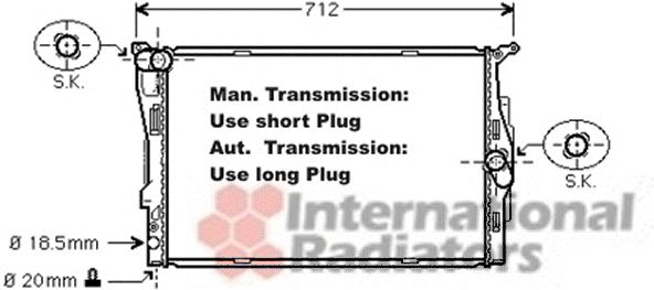 Radiator, racire motor 06002292 VAN WEZEL - Radiator apa/piese Radiator, racire motor 06002292 VAN WEZEL - Radiator apa/piese