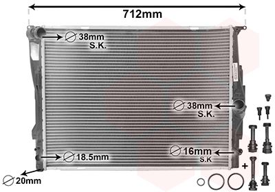 Radiator, racire motor 06002303 VAN WEZEL - Radiator apa/piese Radiator, racire motor 06002303 VAN WEZEL - Radiator apa/piese