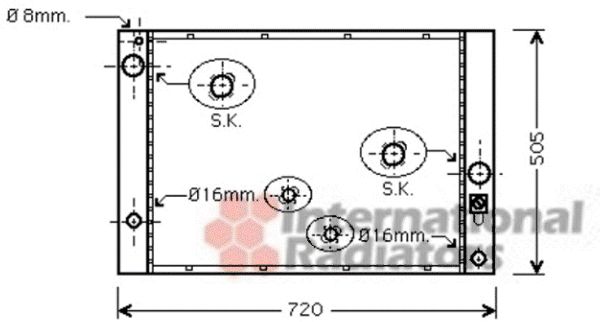 Radiator, racire motor 06002338 VAN WEZEL - Radiator apa/piese Radiator, racire motor 06002338 VAN WEZEL - Radiator apa/piese