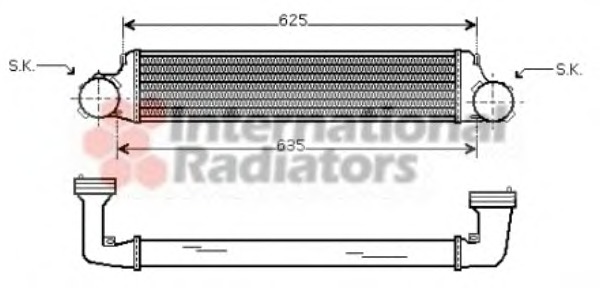 Intercooler, compresor 06004280 VAN WEZEL - Turbocompressor Intercooler, compresor 06004280 VAN WEZEL - Turbocompressor