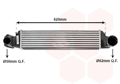 Intercooler, compresor 06004282 VAN WEZEL - Turbocompressor Intercooler, compresor 06004282 VAN WEZEL - Turbocompressor