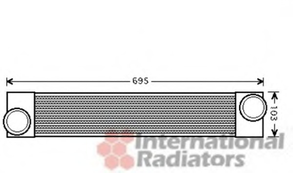 Intercooler, compresor 06004346 VAN WEZEL - Turbocompressor Intercooler, compresor 06004346 VAN WEZEL - Turbocompressor