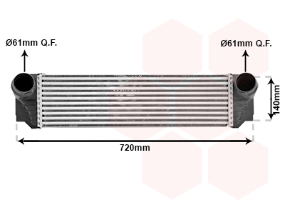 Intercooler, compresor 06004376 VAN WEZEL - Turbocompressor Intercooler, compresor 06004376 VAN WEZEL - Turbocompressor