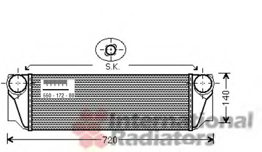 Intercooler, compresor 06004413 VAN WEZEL - Turbocompressor Intercooler, compresor 06004413 VAN WEZEL - Turbocompressor