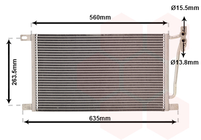 Condensator, climatizare 06005215 VAN WEZEL - Radiator clima Condensator, climatizare 06005215 VAN WEZEL - Radiator clima