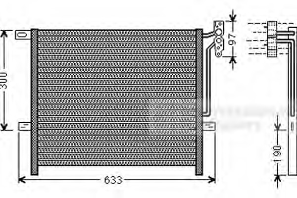 Condensator, climatizare 06005369 VAN WEZEL - Radiator clima