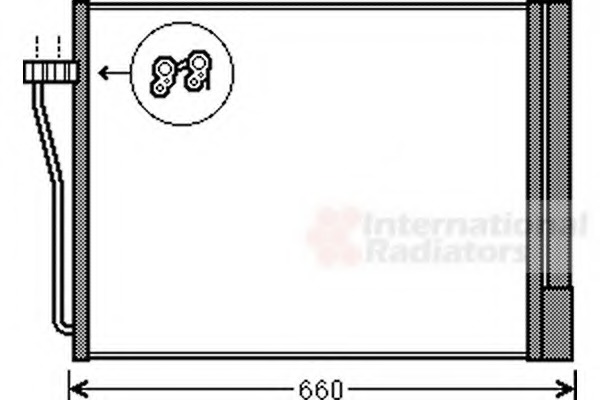 Condensator, climatizare 06005371 VAN WEZEL - Radiator clima