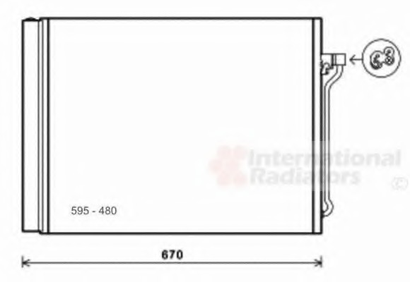 Condensator, climatizare 06005409 VAN WEZEL - Radiator clima