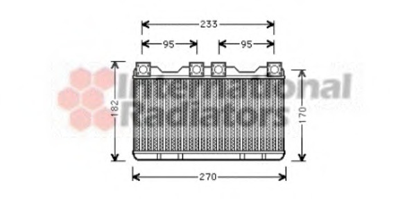 Schimbator caldura, incalzire habitaclu 06006259 VAN WEZEL - Radiator incalzire interior Schimbator caldura, incalzire habitaclu 06006259 VAN WEZEL - Radiator incalzire interior