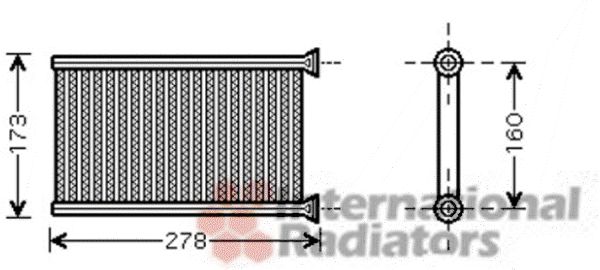 Schimbator caldura, incalzire habitaclu 06006342 VAN WEZEL - Schimbator caldura Schimbator caldura, incalzire habitaclu 06006342 VAN WEZEL - Schimbator caldura