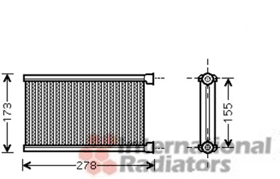 Schimbator caldura, incalzire habitaclu 06006344 VAN WEZEL - Schimbator caldura Schimbator caldura, incalzire habitaclu 06006344 VAN WEZEL - Schimbator caldura