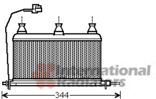 Schimbator caldura, incalzire habitaclu 06006352 VAN WEZEL - Schimbator caldura Schimbator caldura, incalzire habitaclu 06006352 VAN WEZEL - Schimbator caldura