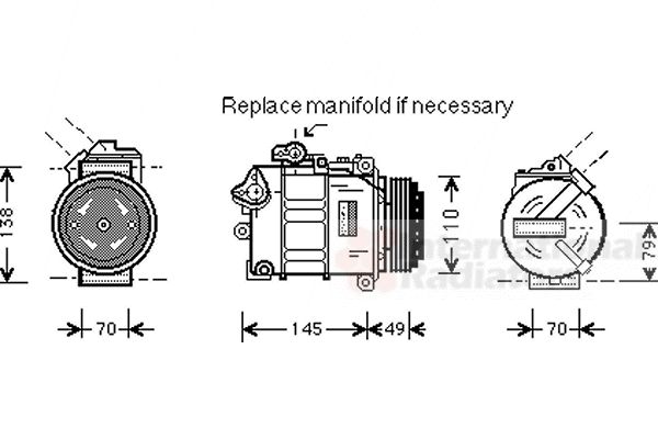Compresor, climatizare 0600K017 VAN WEZEL - Compresor/piese Compresor, climatizare 0600K017 VAN WEZEL - Compresor/piese
