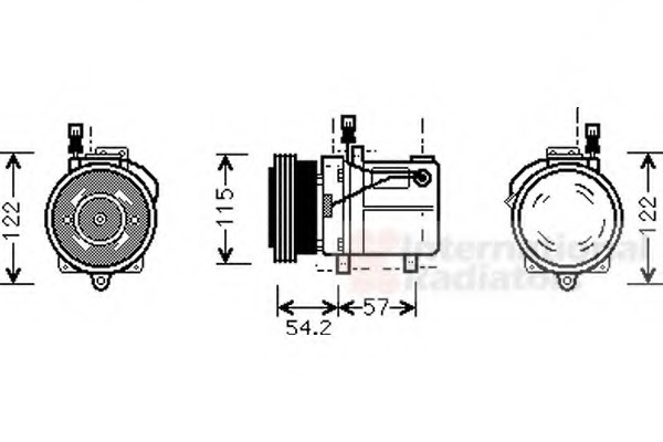 Compresor, climatizare 0600K059 VAN WEZEL - Compresor/piese Compresor, climatizare 0600K059 VAN WEZEL - Compresor/piese