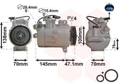 Compresor, climatizare 0600K306 VAN WEZEL - Compresor/piese Compresor, climatizare 0600K306 VAN WEZEL - Compresor/piese