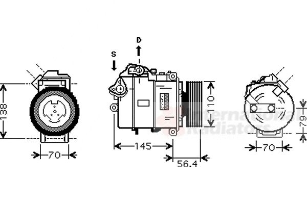 Compresor, climatizare 0600K330 VAN WEZEL - Compresor/piese Compresor, climatizare 0600K330 VAN WEZEL - Compresor/piese