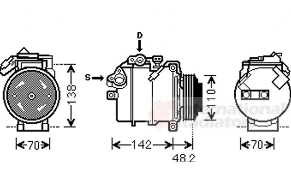 Compresor, climatizare 0600K385 VAN WEZEL - Compresor/piese Compresor, climatizare 0600K385 VAN WEZEL - Compresor/piese