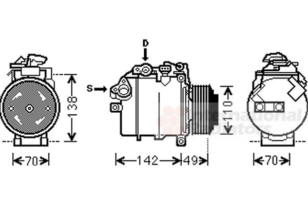 Compresor, climatizare 0600K387 VAN WEZEL - Compresor/piese Compresor, climatizare 0600K387 VAN WEZEL - Compresor/piese