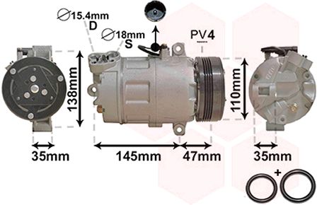 Compresor, climatizare 0600K395 VAN WEZEL - Compresor/piese Compresor, climatizare 0600K395 VAN WEZEL - Compresor/piese
