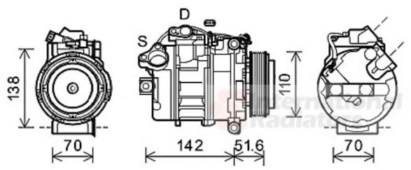 Compresor, climatizare 0600K427 VAN WEZEL - Compresor/piese Compresor, climatizare 0600K427 VAN WEZEL - Compresor/piese