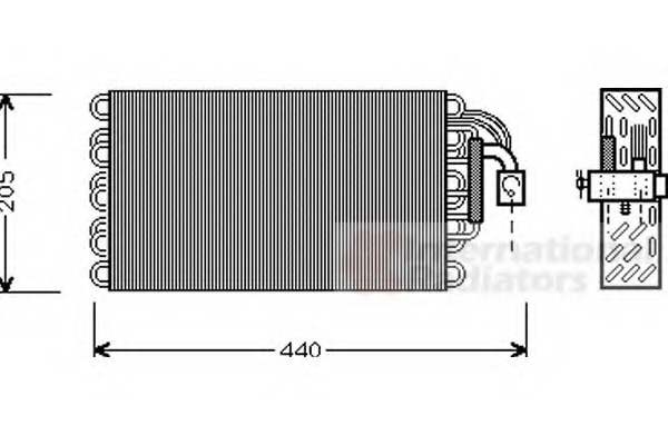 evaporator,aer conditionat 0600V003 VAN WEZEL - Vaporizator evaporator,aer conditionat 0600V003 VAN WEZEL - Vaporizator