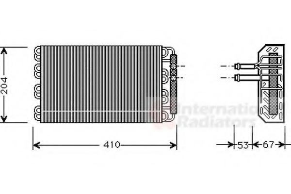 evaporator,aer conditionat 0600V019 VAN WEZEL - Vaporizator evaporator,aer conditionat 0600V019 VAN WEZEL - Vaporizator