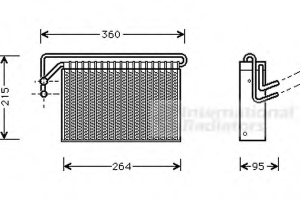 evaporator,aer conditionat 0600V024 VAN WEZEL - Vaporizator evaporator,aer conditionat 0600V024 VAN WEZEL - Vaporizator