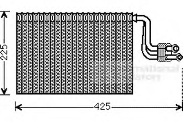 evaporator,aer conditionat 0600V364 VAN WEZEL - Vaporizator evaporator,aer conditionat 0600V364 VAN WEZEL - Vaporizator