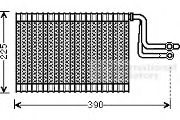 evaporator,aer conditionat 0600V365 VAN WEZEL - Vaporizator evaporator,aer conditionat 0600V365 VAN WEZEL - Vaporizator