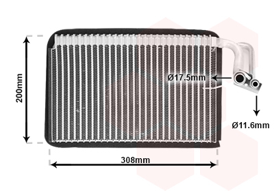 evaporator,aer conditionat 0600V399 VAN WEZEL - Vaporizator evaporator,aer conditionat 0600V399 VAN WEZEL - Vaporizator