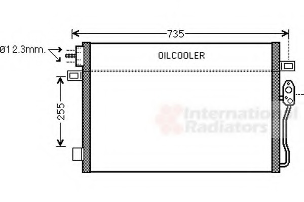Condensator, climatizare 07005100 VAN WEZEL - Radiator clima