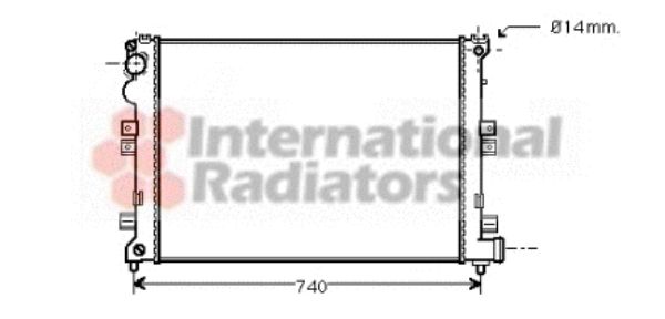 Radiator, racire motor 09002208 VAN WEZEL - Radiator apa/piese Radiator, racire motor 09002208 VAN WEZEL - Radiator apa/piese
