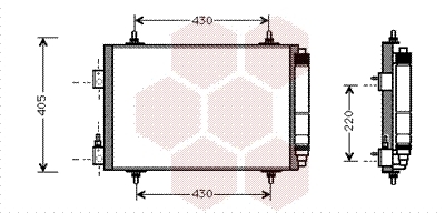 Condensator, climatizare 09005192 VAN WEZEL - Radiator clima Condensator, climatizare 09005192 VAN WEZEL - Radiator clima