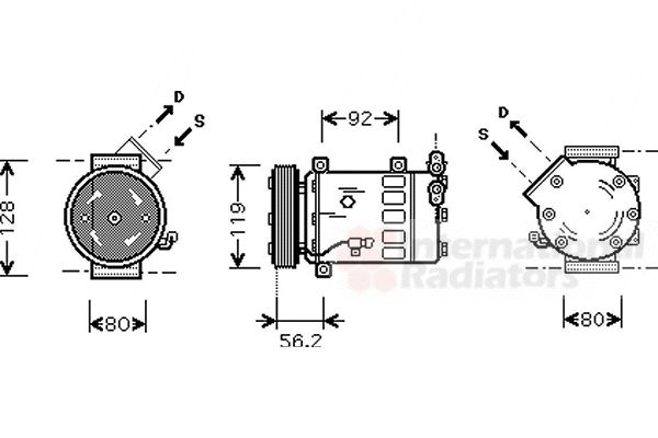 Compresor, climatizare 0900K032 VAN WEZEL - Compresor/piese Compresor, climatizare 0900K032 VAN WEZEL - Compresor/piese