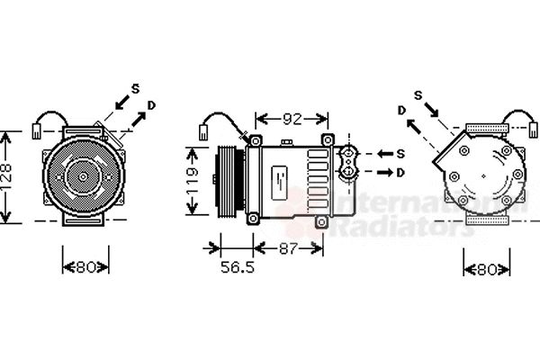 Compresor, climatizare 0900K207 VAN WEZEL - Compresor/piese Compresor, climatizare 0900K207 VAN WEZEL - Compresor/piese