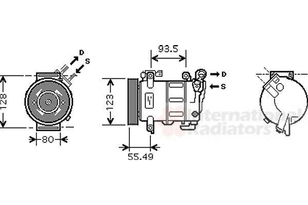 Compresor, climatizare 0900K251 VAN WEZEL - Compresor/piese Compresor, climatizare 0900K251 VAN WEZEL - Compresor/piese
