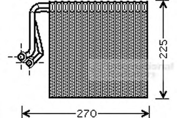 evaporator,aer conditionat 0900V233 VAN WEZEL - Vaporizator evaporator,aer conditionat 0900V233 VAN WEZEL - Vaporizator