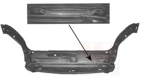 Acoperire fata 0904665 VAN WEZEL - Partea frontala/grila radiator