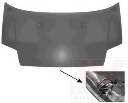 Capota motor 0917670 VAN WEZEL - Capota fata/piese/izolare fonica