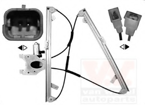 Mecanism actionare geam 0958265 VAN WEZEL - Geamuri actionate electric