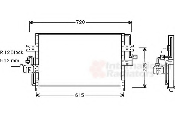 Condensator, climatizare 13005165 VAN WEZEL - Radiator clima